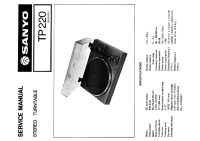 Sanyo TP-220 - Service Manual 